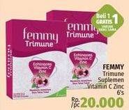 Promo Harga FEMMY Trimune Vitamin C Zinc 6 pcs - LotteMart