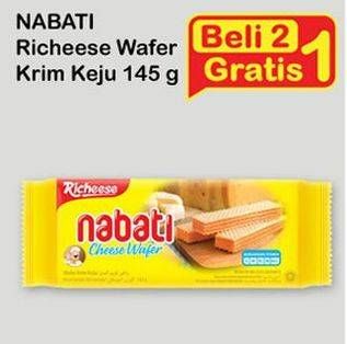 Promo Harga NABATI Wafer Cheese per 2 bungkus 145 gr - Indomaret