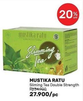 Promo Harga MUSTIKA RATU Slimming Tea Double Strength  - Guardian
