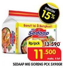 Promo Harga SEDAAP Mie Goreng Original 90 gr - Superindo