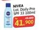 Promo Harga Nivea Daily Protection Sun Lotion SPF 33 PA++ 100 ml - Alfamidi