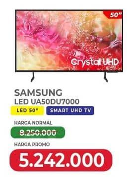 Samsung UA50DU7000K 4K UHD 50 Inci  Diskon 36%, Harga Promo Rp5.242.000, Harga Normal Rp8.250.000