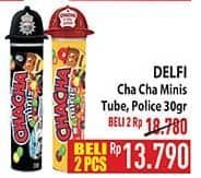 Promo Harga Delfi Cha Cha Minis Reguler, Police Hat 40 gr - Hypermart