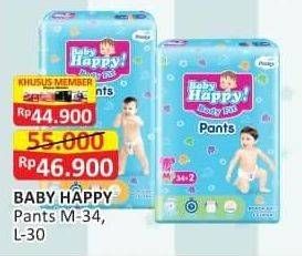 Promo Harga Baby Happy Body Fit Pants L30, M34 30 pcs - Alfamart