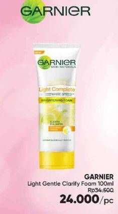 Promo Harga GARNIER Light Complete Brightening Foam 100 ml - Guardian