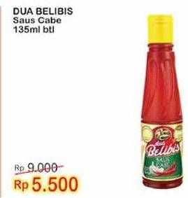 Promo Harga DUA BELIBIS Saus Cabe 135 ml - Indomaret