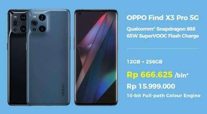 Promo Harga Oppo Find X3 Pro 5G  - Erafone