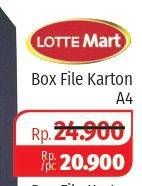 Promo Harga LOTTEMART Box File Karton A4  - Lotte Grosir