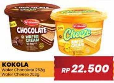 Promo Harga Kokola Wafer Cream Cheeze, Chocolate 252 gr - Yogya