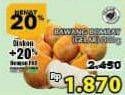 Promo Harga Bawang Bombay Gelar per 100 gr - Giant