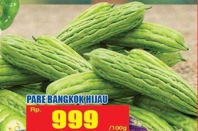 Promo Harga Pare Bangkok Hijau per 100 gr - Hari Hari