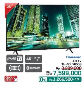 Promo Harga Panasonic TH-50LX650G LED TV  - LotteMart