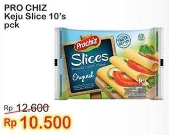 Promo Harga PROCHIZ Slices 10 pcs - Indomaret