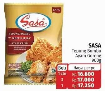 Promo Harga Sasa Tepung Bumbu Ayam Goreng 900 gr - Lotte Grosir