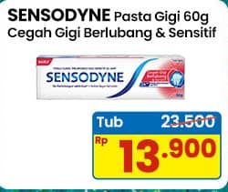 Promo Harga Sensodyne Pasta Gigi Cegah Gigi Berlubang Sensitif 60 gr - Indomaret