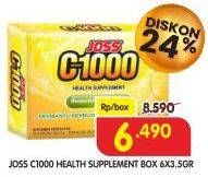 Promo Harga JOSS C1000 Health Supplement per 6 sachet 3 gr - Superindo