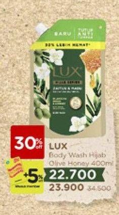 Promo Harga LUX Body Wash Hijab Series Olive Honey 400 ml - Watsons
