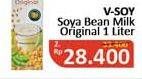 Promo Harga V-SOY Soya Bean Milk Original 1000 ml - Alfamidi
