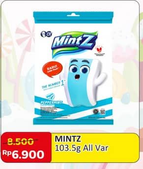 Promo Harga Mintz Candy Chewy Mint All Variants 115 gr - Alfamart