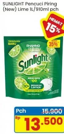 Promo Harga Sunlight Pencuci Piring Jeruk Nipis 100 910 ml - Indomaret