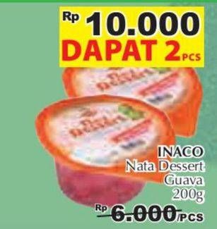 Promo Harga INACO Nata Dessert Guava per 2 pcs 200 gr - Giant