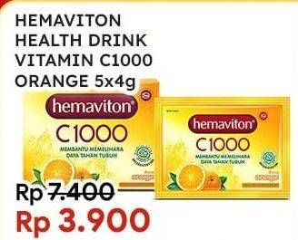 Promo Harga HEMAVITON C1000 Orange per 5 sachet 4 gr - Indomaret
