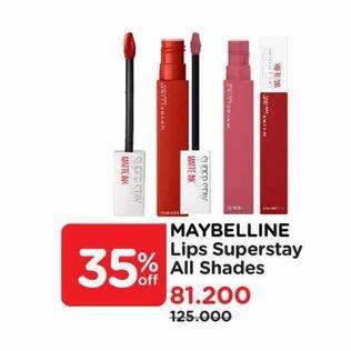 Promo Harga MAYBELLINE Super Stay Matte Ink All Variants 5 ml - Watsons