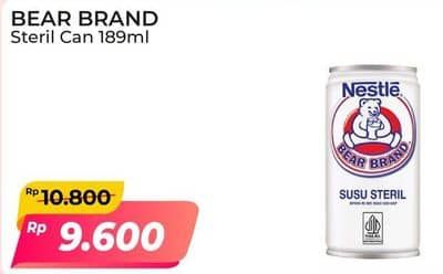 Promo Harga Bear Brand Susu Steril 189 ml - Alfamart