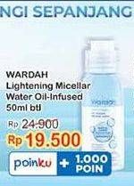 Promo Harga Wardah Lightening Oil-Infused Micellar Water 50 ml - Indomaret