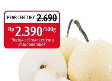 Promo Harga Pear Century per 100 gr - Alfamidi