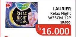 Promo Harga Laurier Relax Night 35cm 12 pcs - Alfamidi