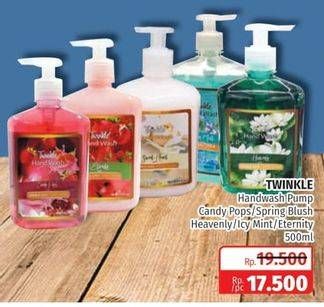 Promo Harga TWINKLE Hand Wash Candy Pops, Spring Blush, Eternity, Heavenly, Icy Mint 500 ml - Lotte Grosir