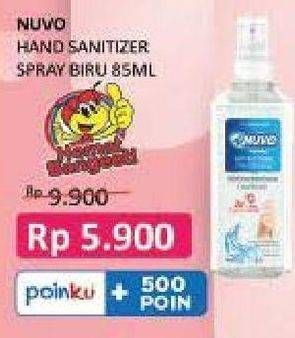 Promo Harga NUVO Hand Sanitizer Cool Breeze 85 ml - Indomaret