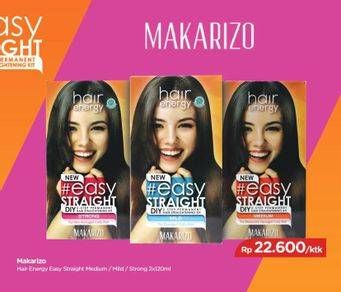 Promo Harga MAKARIZO Hair Energy Easy Straight Medium, Mild, Strong per 2 box 120 gr - TIP TOP
