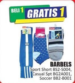 Promo Harga BARBELS Kaos Kaki Sport Short BS2-S004, Sock CA Sport BG2A001, B001  - Hari Hari