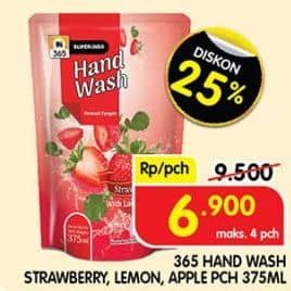 Promo Harga 365 Hand Soap Strawberry, Lemon, Apple 375 ml - Superindo