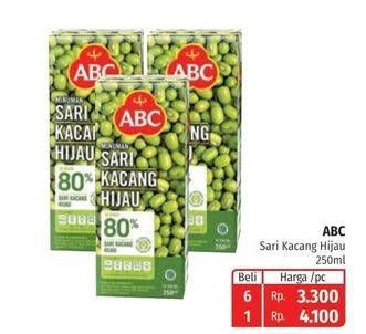 Promo Harga ABC Minuman Sari Kacang Hijau 250 ml - Lotte Grosir