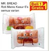 Promo Harga MR BREAD Roti Manis Kasur All Variants  - Indomaret