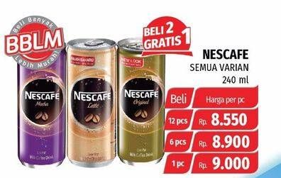 Promo Harga Nescafe Ready to Drink All Variants 240 ml - Lotte Grosir