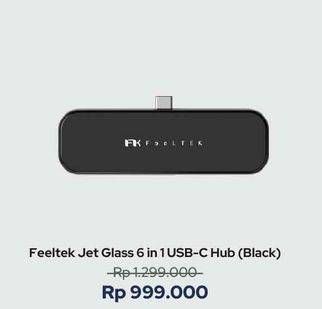 Promo Harga Feeltek Jet Glass 6 in 1 USB-C Hub  - iBox