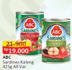 Promo Harga ABC Sardines All Variants 425 gr - Alfamart