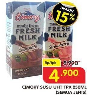 Promo Harga CIMORY Fresh Milk All Variants 250 ml - Superindo