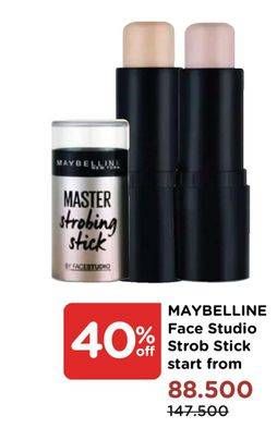 Promo Harga MAYBELLINE FACESTUDIO Master Strobing Stick Illuminating Highlighter  - Watsons