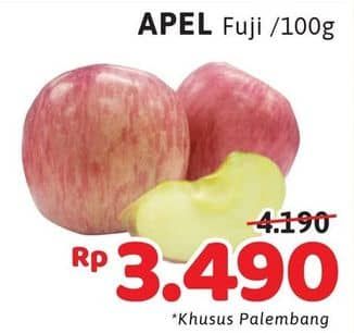 Promo Harga Apel Fuji per 100 gr - Alfamidi