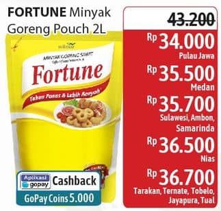 Promo Harga Fortune Minyak Goreng 2000 ml - Alfamidi