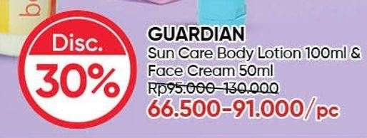 Promo Harga GUARDIAN Suncare Body Lotion SPF50 100 ml - Guardian