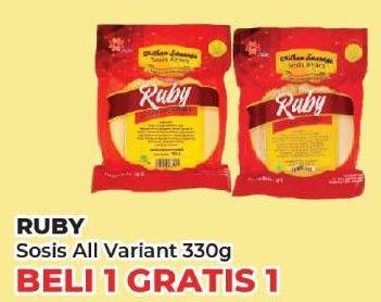 Promo Harga Ruby Sosis  Ayam All Variants 330 gr - Yogya