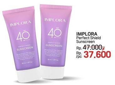 Promo Harga Implora Perfect Shield Sunscreen SPF 40 Pa++++ 50 ml - LotteMart