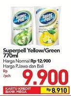 Promo Harga SUPER PELL Pembersih Lantai Lemon, Apel 770 ml - Carrefour