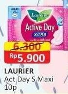 Promo Harga Laurier Active Day X-TRA Non Wing 22cm 10 pcs - Alfamart